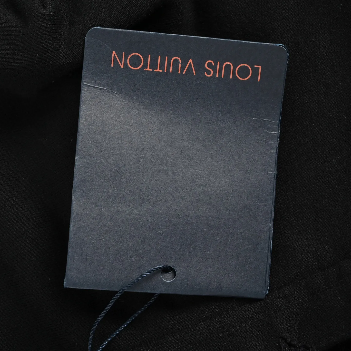 Louis Vuitton/Louis Vuitton cloud denim logo patch embroidery washed hooded sweatshirt